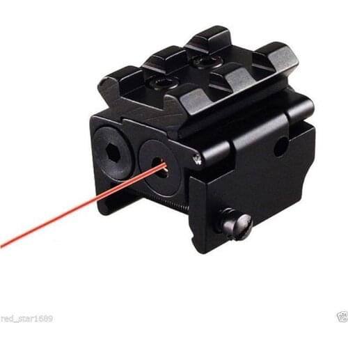 Hot High Quality Adjustable Red Laser Sight with 20mm Rail Mount Fit for Glock 17 19 Pistol Guns Glock Hunting Accessory