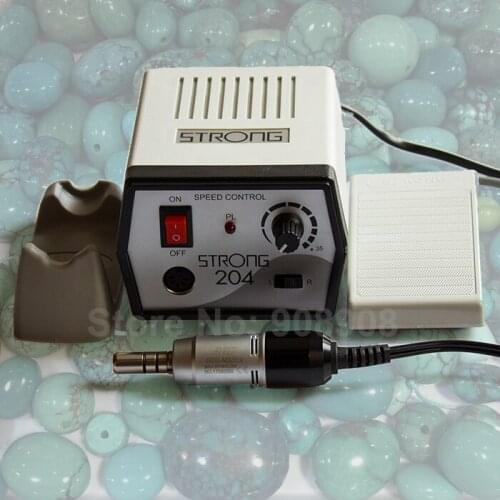 35K Rpm Dental Lab Micromotor Strong 204 with SDE-M33Es E-type Motor, 110V / 220V
