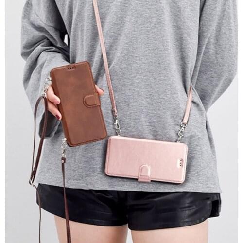 Crossbody PU Leather A51 A71 A50 A70 A40 A30 A20 A10 A20E Case for Samsung Galaxy Note 8 Note 9 Note 10 Plus Flip Wallet Cover