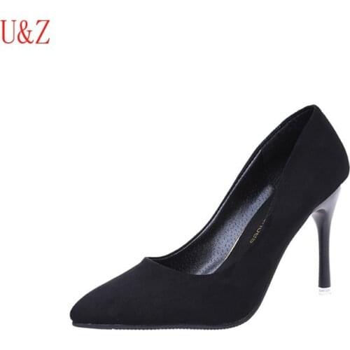 Women Heels Office Formal Black Suede high heels Youth girls thin heels Low heels 3cm Mid-heels 5cm 7cm Professional Shoes