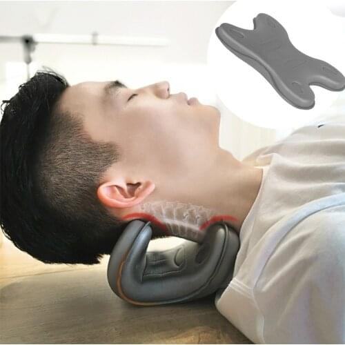 Neck Head Shoulder Relaxer Pain Relief Support Cervical Stretch Traction Pillow Correction Pain Stress Relief Neck Stretcher HOT