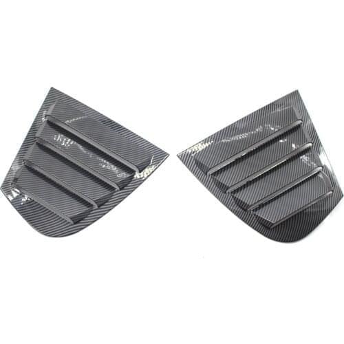 Rear triangular Crabon Fiber Style window air outlet For BMW 3 Series E90 09-11 328i 335i xDrive