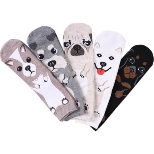 Womens Cartoon Puppy Socks Three-dimensional Cartoon Puppy Straight Cotton Tube Womens Socks Factory Wholesale Cotton Socks