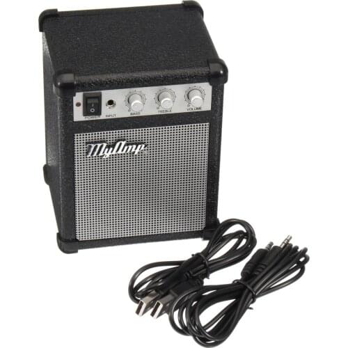 4" Micro Portable 5-watt Battery Powered Guitar Amp Amplifier 4 ohms w/ USB
