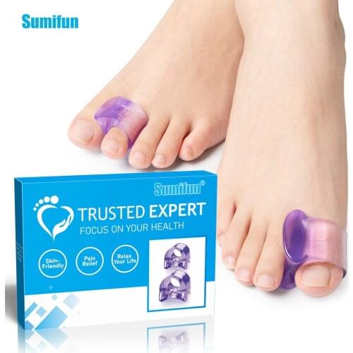 8pcs ABS Silicone Gel Toe Corrector Hallux Overlapping Orthopedic Toe Spacers Separator Thumb Straightener Foot Care Tool