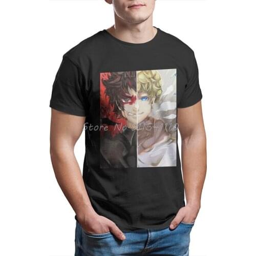 Akira Black TShirt Devilman Crybaby Fudo Ryo Amon Anime Homme T-Shirt Tees Pure Cotton Oversized Short Sleeve