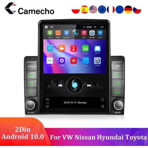 Camecho 2Din Car radio RDS WIFI Bluetooth Multimedia Video Player Universal External microphone For VW Nissan Hyundai Kia toyota