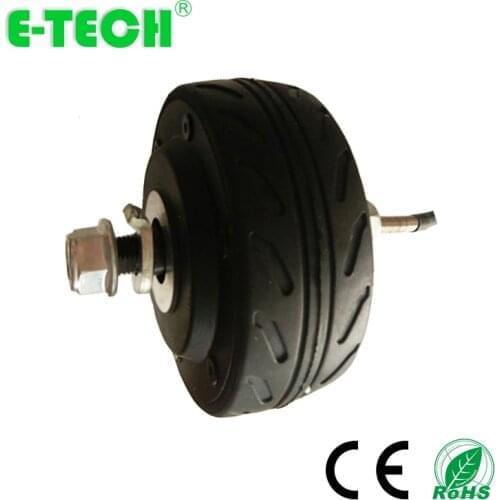 BLDC double shaft 4 inch gearless 24V/36V/48V 200W kit electric scooter motor wheel