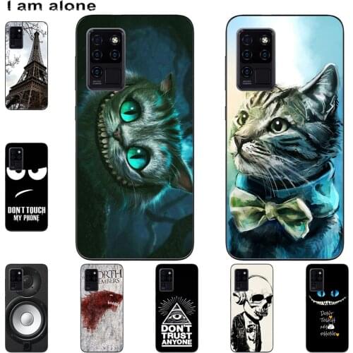 I am alone Phone Case For Oukitel C18 Pro C19 C21 2020 Mobile Cover Cute Fashion Cartoon Painted Shell Bag