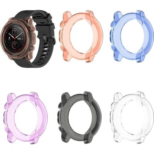 For Xiaomi Amazfit Stratos 3 TPU Watch Cases Protect Shell Waterproof Clear Frame Shell Cover Fashion Watch Accessories
