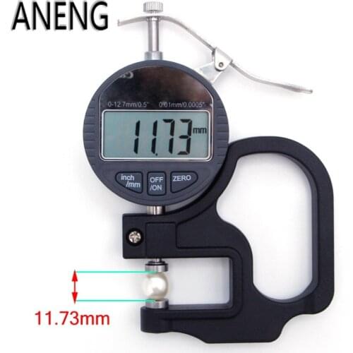 ANENG 0-12.7mm Electronic Micrometer Digital Thickness Meter Gauge 0.01mm Depth Tester