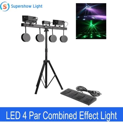 Sharpy 4 par system Derby +par can +strobe +laser combination series effect stage light