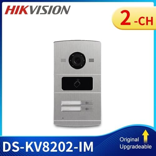 DS-KV8102-IM DS-KV8202-IM DS-KV8402-IM Hik hands free video Intercom doorphone 1, 2 or 4 Button Metal Villa Door Station