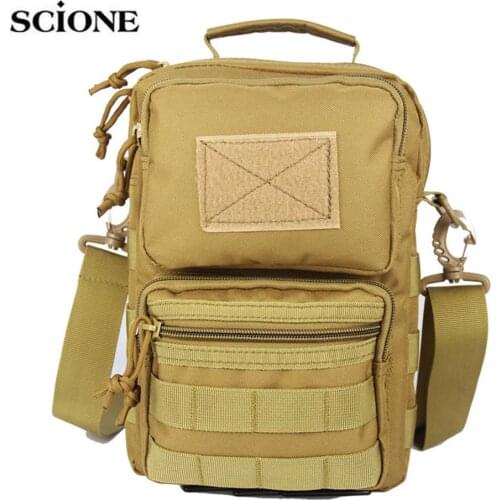 Men Tactical Bag Sling Mollle System Bags Sport Handbag Shoulder Pack Military Crossbody Bags Travel Camping Phone Bag XA107A