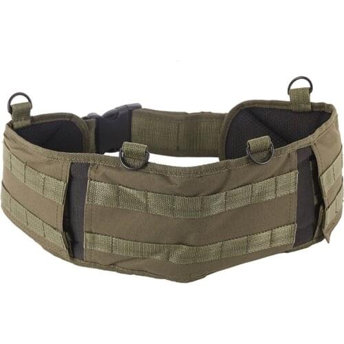 Men Outdoor Sport Molle Tactical Military Waist Padded Belt 600D Nylon New