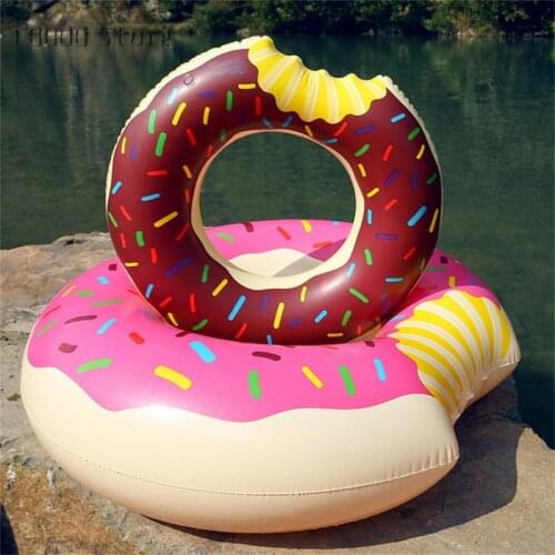 Inflatable Swimming Ring Donut Pool Float for Adult Kids PVC Swimming Mattress Rubber Ring Swimming Pool Toys Water Seat