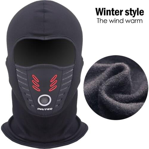New Winter Warm Fleece Motorcycle Face Mask Anti-dust Waterproof Windproof Full Face Cover Hat Neck Helmet Ski Mask Balaclavas
