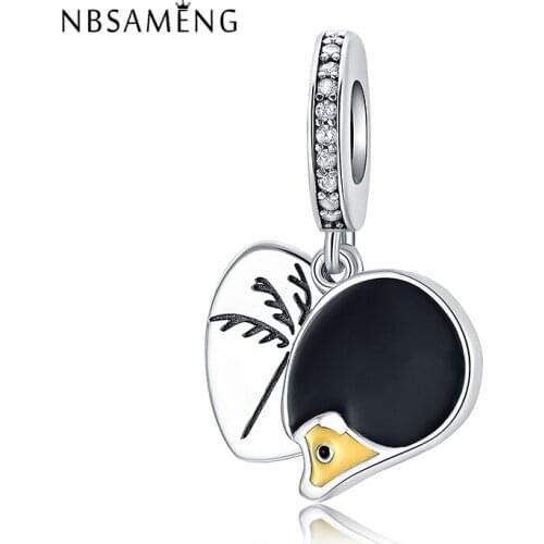 2018 Newest Authentic 925 Sterling Silver Bead Hedgehog Pendant Charms Fit Original Bracelets DIY Jewelry
