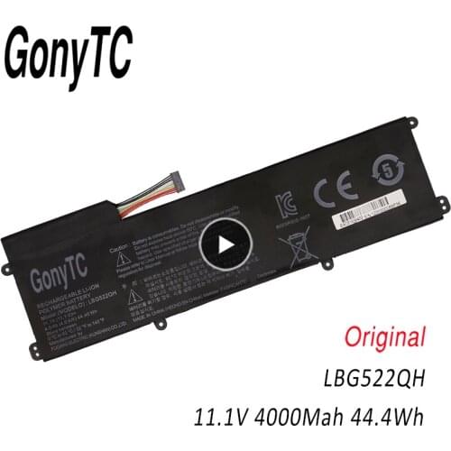 GONYTC LBG522QH Genuine Battery For LG Z360 Z360-GH60K Full HD Ultrabook Series 44.4Wh 11.1V 4000mah