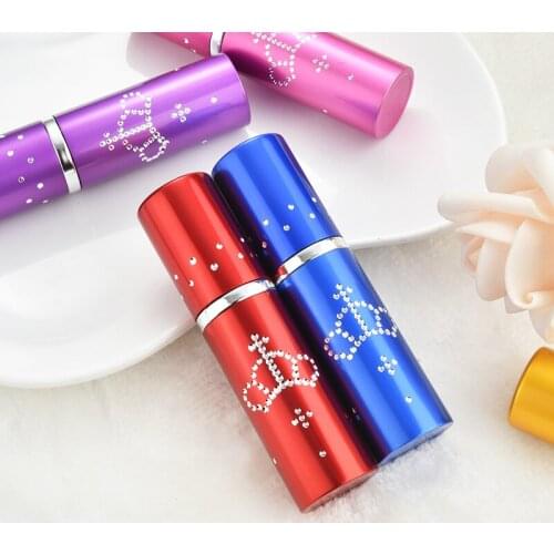 New Fashion Refillable Portable Mini Perfume Bottle &Traveler Aluminum Spray Atomizer Empty Parfum Bottle 5ML Spray Bottles Gift