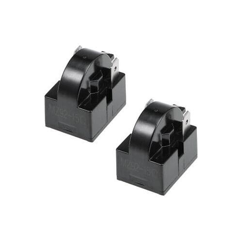 2 Pcs 15 Ohm 2 Pin Refrigerator PTC Starter Relay