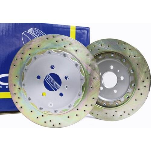 Dog Bone Type 325x11.5mm 355x22mm Drilled Slotted Rear Big Brake Disc Rotor for VW Car/Vehicle/Motor/Auto Modification Updating