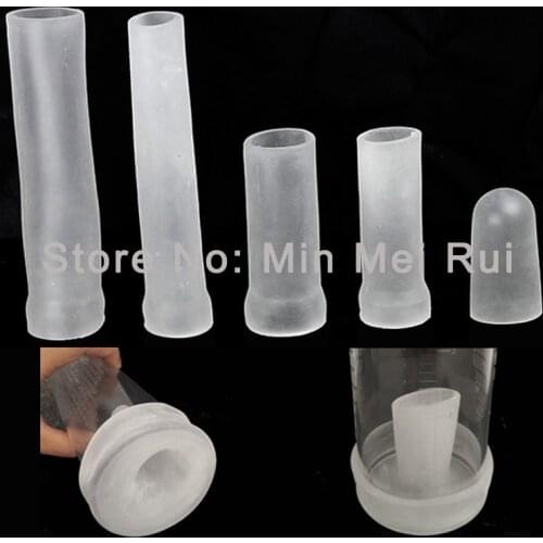 Sleeves for Penis Enlarger Pump Extender Delay Set Sex Toys for Men Accessories Silicone Cover for Penile Clamping Kit