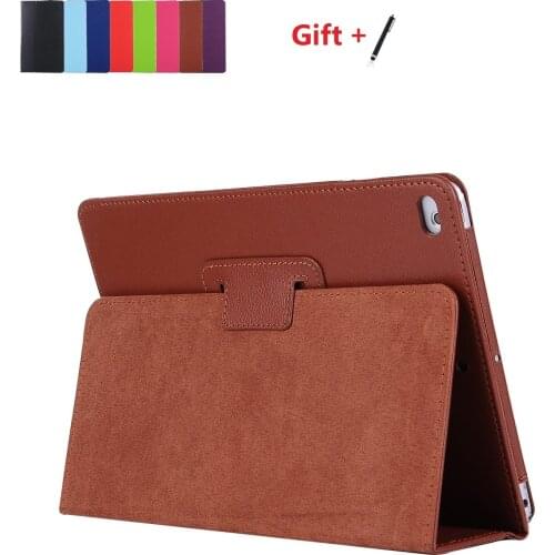 Ultra-thin Magnetic Case for iPad 9.7 2018 2017 Case Pu Leather Stand Smart Cover for iPad 5 6 Air 2 5th 6th Gen With Pen+Film