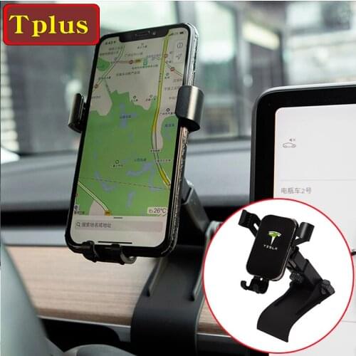 Model3 2021Rotatable Phone Holder Car Bracket For Tesla Model 3 Car Air Vent Mount Support For iPhone Xiaomi Samsung Huawei LG