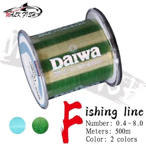 WALK FISH 500m 3D Invisible Spoted Line Monofilament Fishing Line Fly Fishing Line Speckle Nylon Thread Fishing Line Algae Line