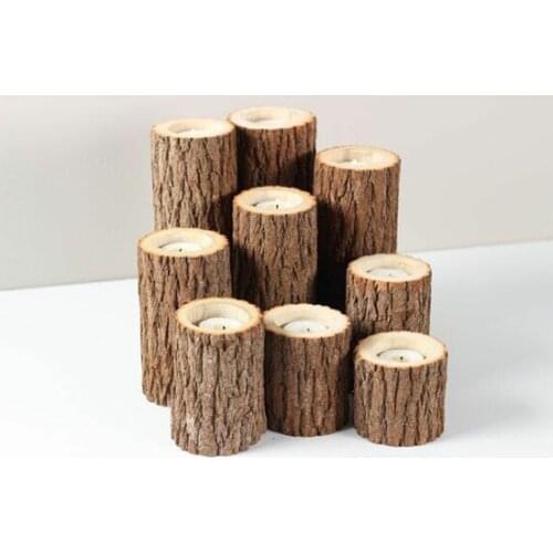 Billet House Tree Candle Holder 3'Lü christmas decorations рождественские украшения