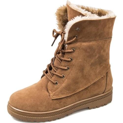 Womens Boots 2020 New Winter warm Snow Boots For Girls Female Short Plus Velvet Cotton Shoes botas de mujer bota feminina winte