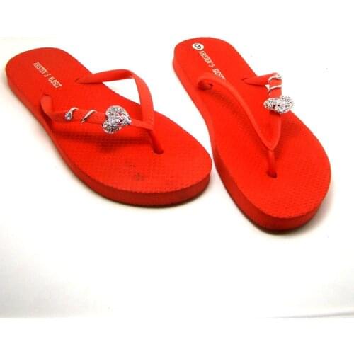 New crystals floral heart charm Flip Flops slippers summer decoration ornament jewelry accessories 6pairs lot new