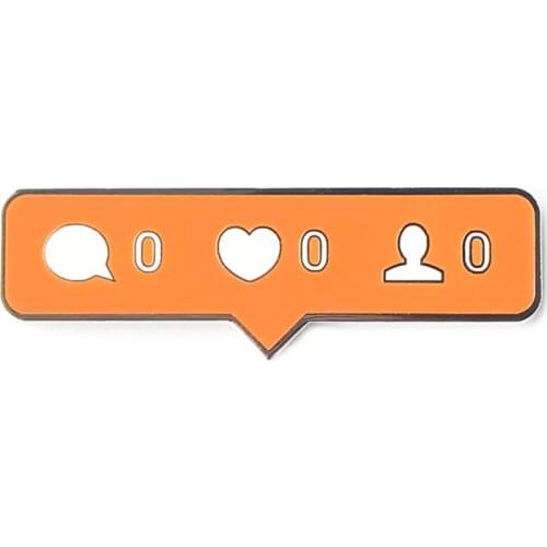 Ins message notification enamel pin social media brooch speech bubble badge cute chat jewelry funny gift