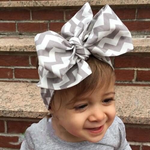 1pc cute knit Striped ribbon bows baby toddler hairbands headbands children hair hoop boutique tiara hair accessories for girl