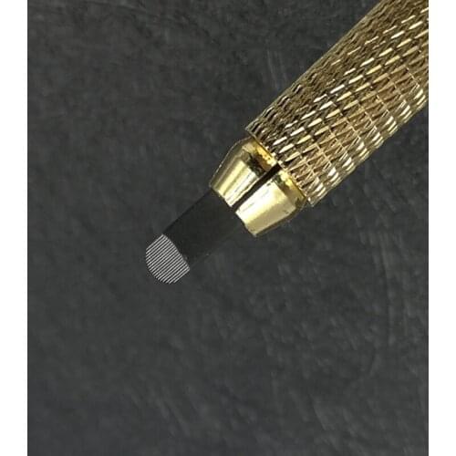 100 pcs black 18-pin U Shape Eyebrow Needle 0.20mm Tattoo Needles Permanent Makeup Eyebrow Embroidery Blade For 3D Microblading