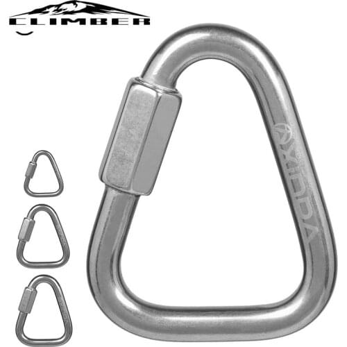 316 stainless steel triangle connecting ring Meilong lock Meilong lock triangle lock rock climbing equipment fast security