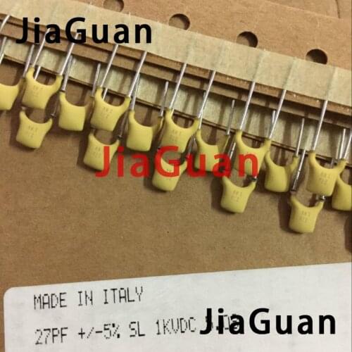 50PCS NEW BC 1000V27PF 5% P5MM silver film ceramic capacitor PH 1KV 27PF high frequency hot sale 27PF/1000V