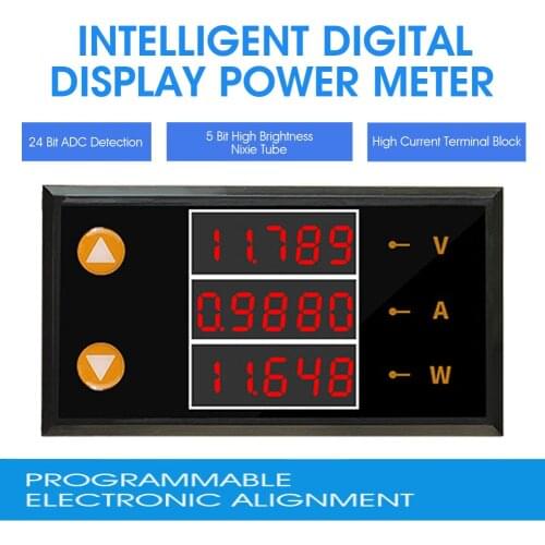 Digital DC 0-200V 10A 5 Bit LCD Display Voltage Current Power Meter Tester