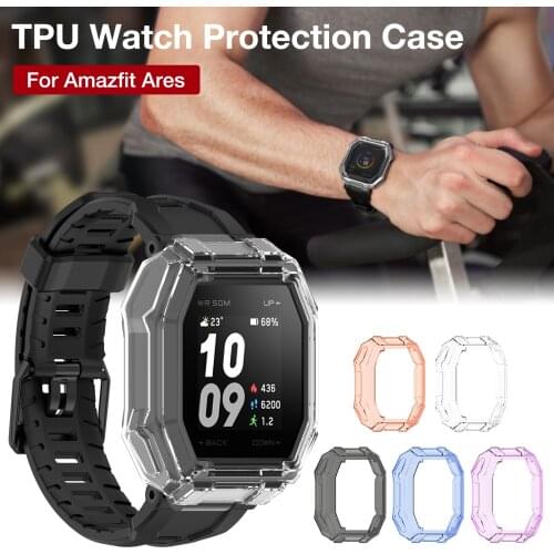 For Amazfit Ares Soft TPU Protective Case Cover Protection CoversShell Smart Watch Bracelet Protector Frame For Amazfit Ares