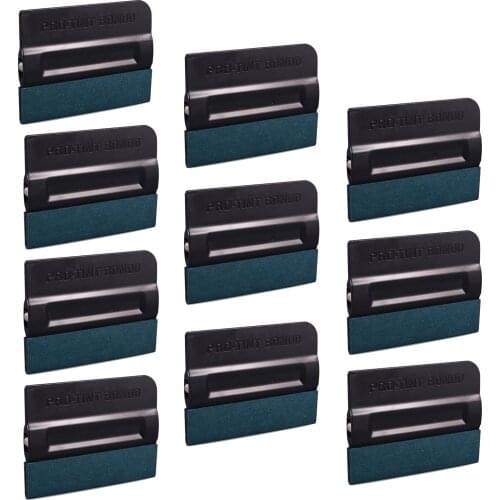 EHDIS 2/5/10pcs Suede Felt Magnetic Squeegee Carbon Vinyl Wrapping Car Scraper Window Tint Film Sticker Remover House Clean Tool