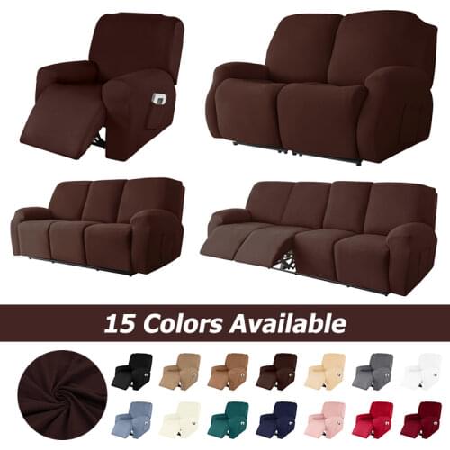 21 Solid Color Sofa Cover 1/2/3/4 Seater Slipcover Couch Sofa Covers Stretch Elastic Cheap Sofa Covers Towel Wrap Covering Home