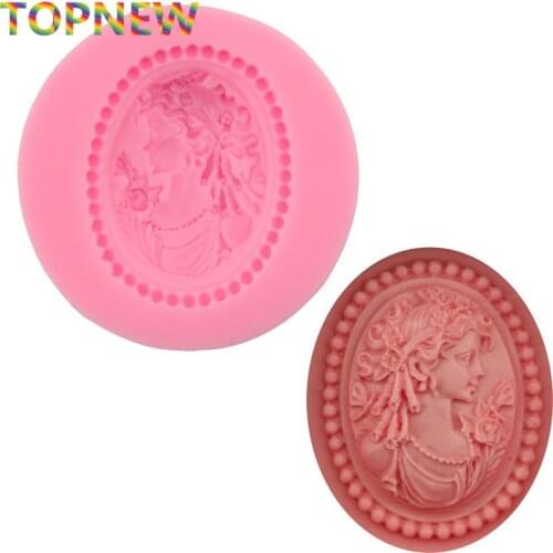 Chocolate Mould Portrait Fondant Silicone Mold Cake Decoration Bakeware Cooking Tools 2903