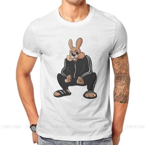 Rabbit Graphic TShirt Nu Pogodi Well Just You Wait Wolf Hare Zayats Cartoons Creative T Shirt Men Short Sleeve Gift Clothes