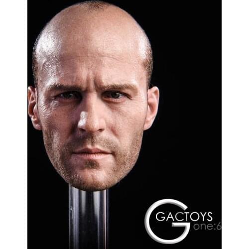 GACtoys GC023 1/6 Male Soldier Head Carving Bald Movie Star Head Sculpt Model Fit 12 inch Action Figure Body In Stock