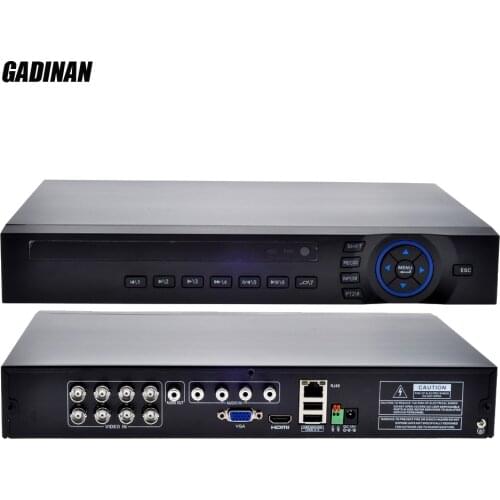 GADINAN AHD 8CH 1080N DVR/Hybrid:4*1080N(analog)+4*960P(network)/Network only:16*1080P;4*5M AHD TVI IP 4 in 1 Support ONVIF