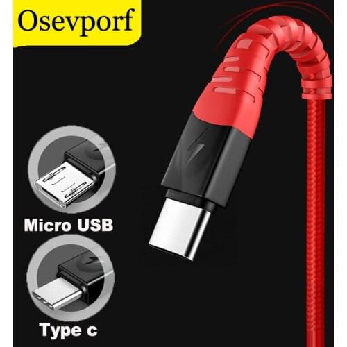 Type C Cable Fast Charge Wire Type-C for Samsung Galaxy S20 A51 A71 for Xiaomi Huawei Phone USB C Type-c Cables Data Nylon Cord