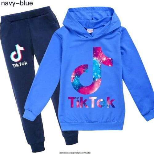 Baby Clothes Suits Casual Baby Girls Boys Clothing Sets Children Suits 2 Pieces Tik Tok Sweatshirts Sports Pants Kids Set 2-16Y