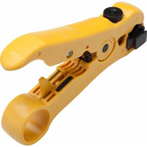 LBSC Wire Stripper Cutter for Round / Flat UTP Cat5 Cat6 Coax Coaxial Cable Stripping Universal Tool