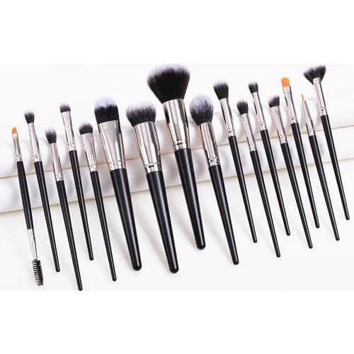 16pcs Makeup Brushes Set Cosmeitc Brush Powder Foundation Blush Concealer Eyebrow Eyeshadow Eyelash Eyeliner Beauty Make Up Tool